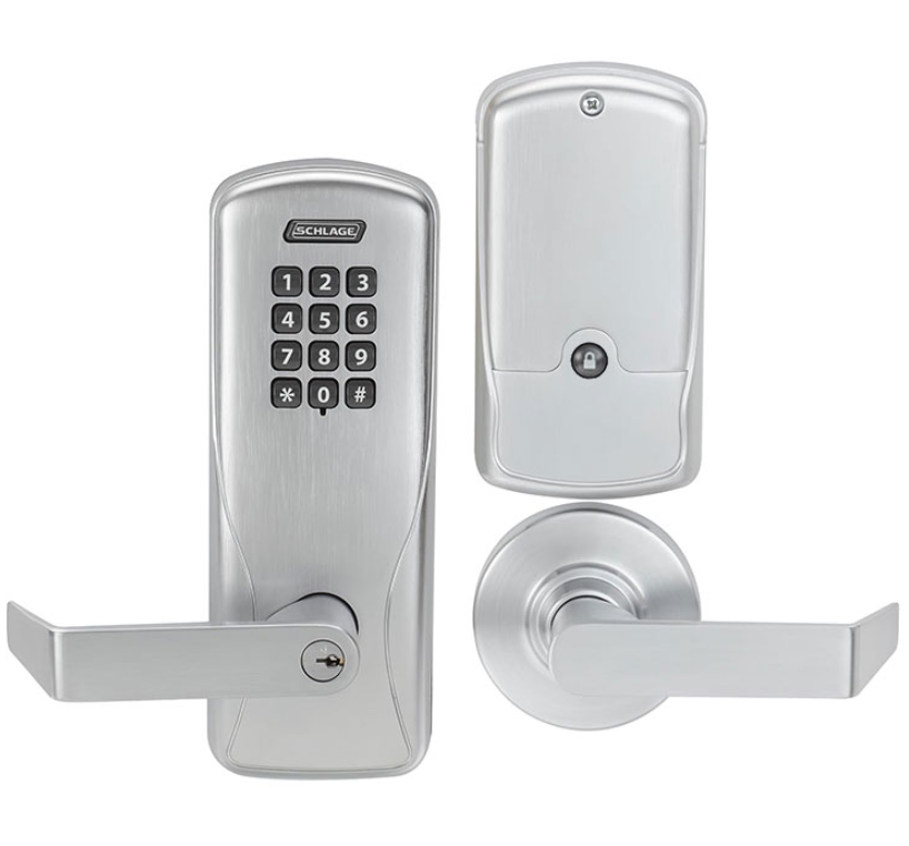 Schlage Electronics CO100CY50KPRHO Grade 1 Electronic Keypad Lock, Office/Classroom Function, Rhodes Lever