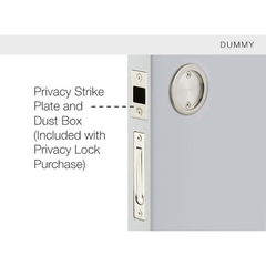 Emtek Round Tubular Pocket Door Lock