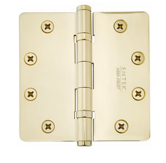 Emtek Heavy Duty Solid Brass, Ball Bearing Hinge, Square Corners 4 1/2" x 4 1/2" - SOLD AS PAIR
