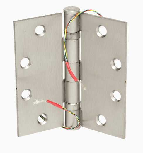 Command Access Technologies ETH4W4545 CH-BB79 Energy Transfer Hinge, 4-1/2" x 4-1/2", 4-Wire, Satin Chrome