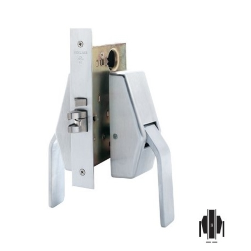Schlage HL6-9010 Hospital Push/Pull Mortise Latch, Passage Function
