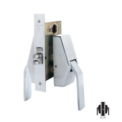 Schlage HL6-9010 Hospital Push/Pull Mortise Latch, Passage Function