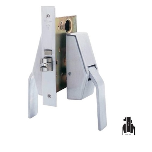 Schlage HL6-9050 Hospital Push/Pull Mortise Latch, Entrance/Office Function, Satin Chrome
