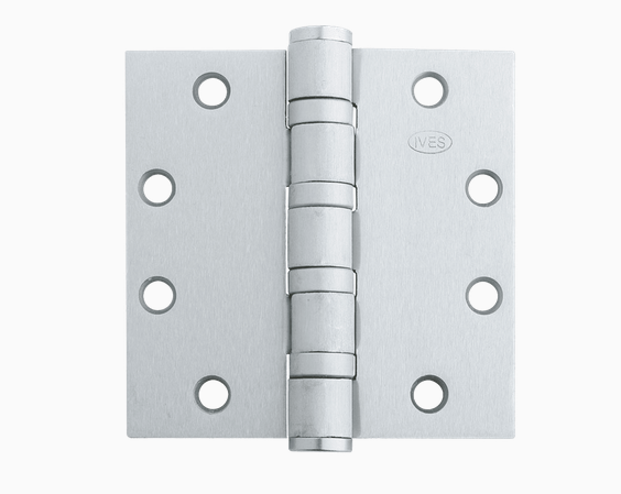 Ives 5BB1HW 5-Knuckle Ball Bearing Hinge, Heavy Weight, 4-1/2" x 4-1/2"