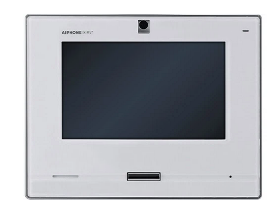 Aiphone IX-MV7-W SIP Compatible IP Video Master Station 7" Touchscreen and Hands-free, White Finish
