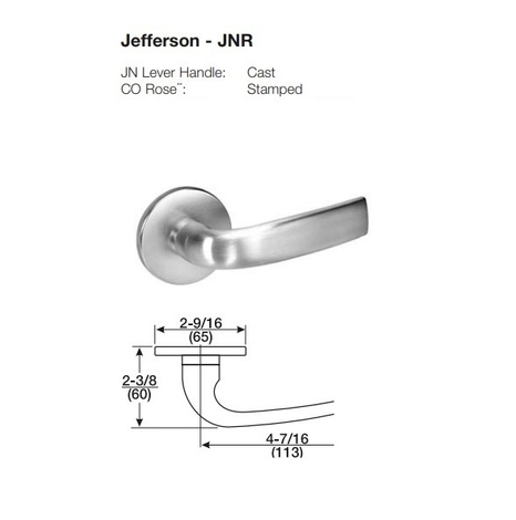 ACCENTRA 8860-2FL Grade 1 Store Door Mortise Lock