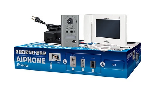 Aiphone JPS-4AEDV 7" Touchscreen Handset/Hands-Free 4 X 8 Color Video Set