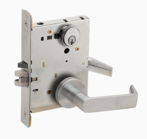 Schlage L9080P 06A Grade 1 Storeroom Mortise Lock, Conventional Cylinder, 06 Lever, A Rose