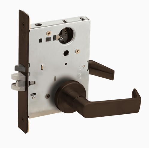 Schlage L9070L 06A Grade 1 Classroom Mortise Lock, Less Cylinder, 06 Lever, A Rose