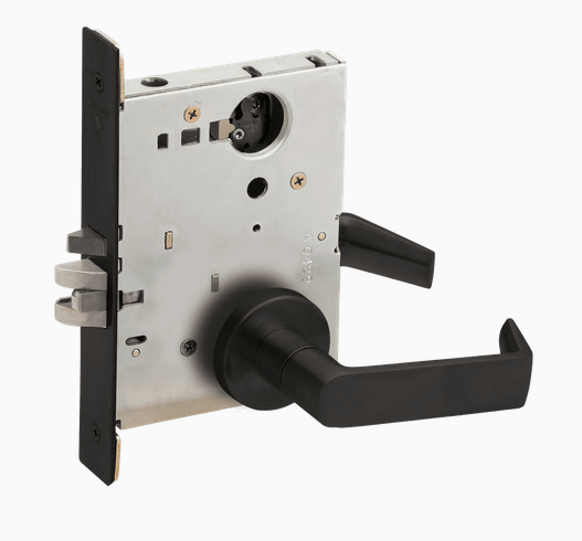 Schlage L9070L 06A Grade 1 Classroom Mortise Lock, Less Cylinder, 06 Lever, A Rose