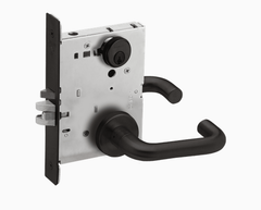 Schlage L9050P 03A Grade 1 Entrance Office Mortise Lock, Conventional Cylinder, 03 Lever, A Rose