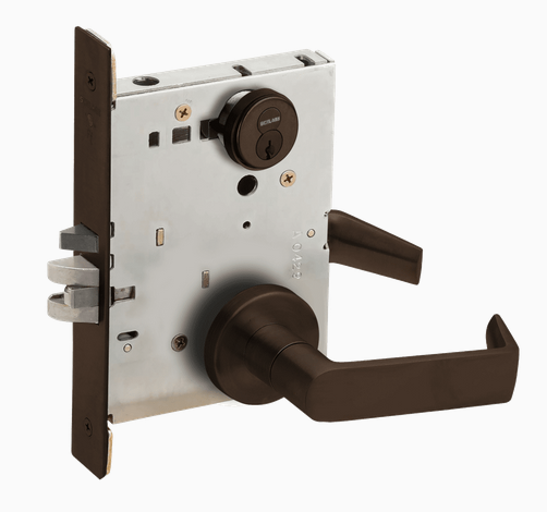 Schlage L9070R 06A Grade 1 Classroom Mortise Lock, Schlage FSIC With Core, 06 Lever, A Rose