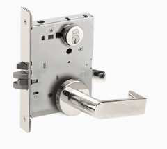 Schlage L9050R 06A Grade 1 Office and Inner Entry Mortise Lock, Schlage FSIC With Core, 06 Lever, A Rose