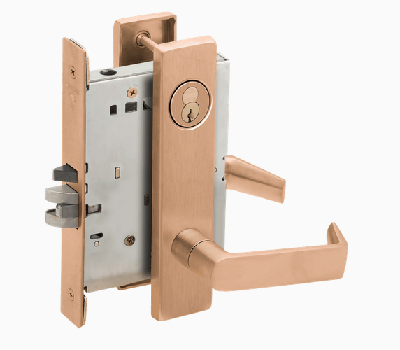 Schlage L9050R 06L Grade 1 Office and Inner Entry Mortise Lock, Schlage FSIC With Core, 06 Lever, L Escutcheon
