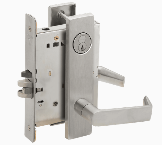 Schlage L9050R 06L Grade 1 Office and Inner Entry Mortise Lock, Schlage FSIC With Core, 06 Lever, L Escutcheon