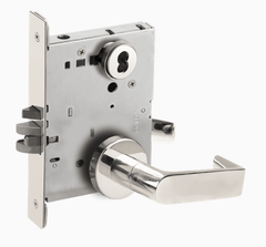 Schlage L9070J 06A Grade 1 Classroom Mortise Lock,  Schlage FSIC Less Core, 06 Lever, A Rose
