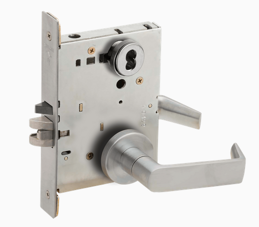 Schlage L9070J 06A Grade 1 Classroom Mortise Lock,  Schlage FSIC Less Core, 06 Lever, A Rose