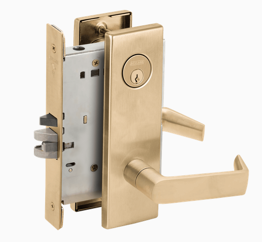 Schlage L9070P 06N Grade 1 Classroom Mortise Lock, Conventional Cylinder, 07 Lever, N Escutcheon