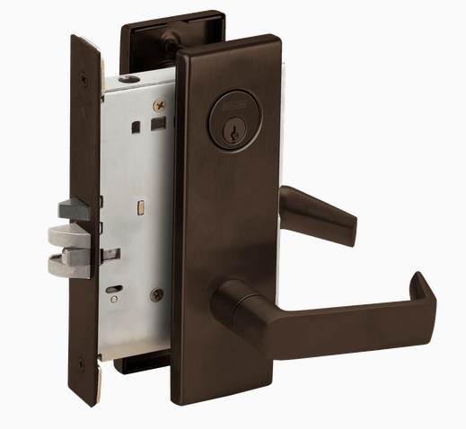 Schlage L9070P 06N Grade 1 Classroom Mortise Lock, Conventional Cylinder, 07 Lever, N Escutcheon
