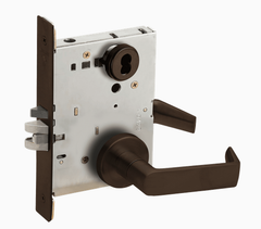 Schlage L9080J 06A Grade 1 Storeroom Mortise Lock, Schlage FSIC Less Core, 06 Lever, A Rose