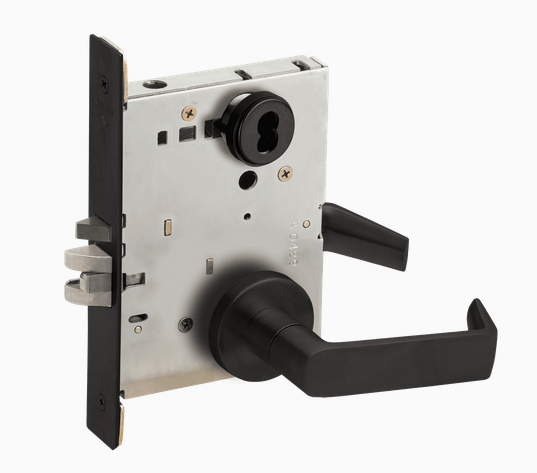 Schlage L9080B 06A Grade 1 Storeroom Mortise Lock, SFIC Prep Less Core, 06 Lever, A Rose