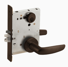 Schlage L9080P 07A Grade 1 Storeroom Mortise Lock, Conventional Cylinder, 07 Lever, A Rose