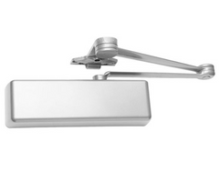 LCN 4111-SCUSH Grade 1 Surface Door Closer, Spring Cush-N-Stop Arm, Aluminum