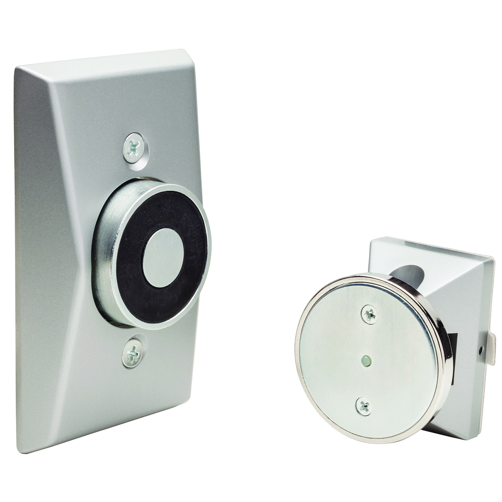 LCN SEM7840 Electromagnetic Door Holder/Release - Low Profile Recessed Wall Mount, Aluminum