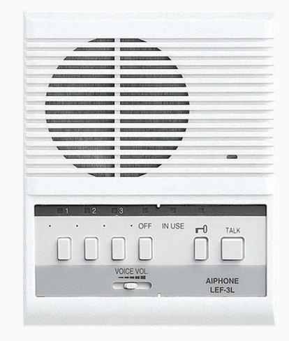 Aiphone LEF-3L 3-Call Surface Mt Master W/Sel Door Release