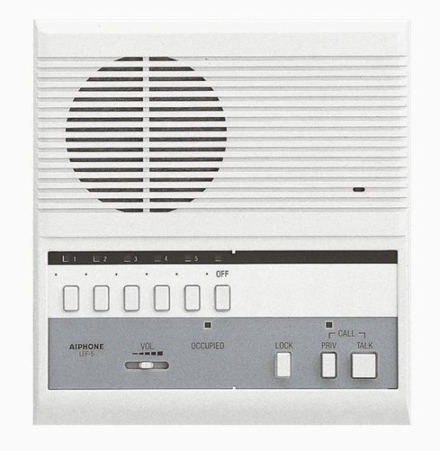 Aiphone LEF-5  5-Call Surface Mt Master W/ Sel Door Release