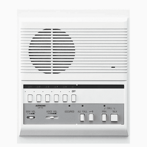 Aiphone LEF-5C 5-Call Semi-Flush Mount Master Station