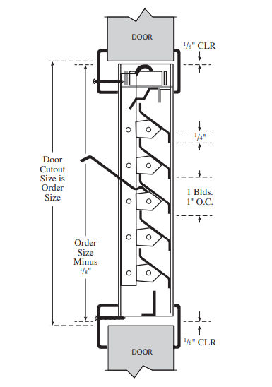 Rockwood LV-FL Fusible Link Fire Rate Louver for 1 3/4" Metal or Wood Door