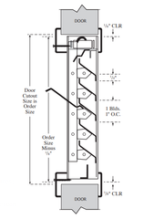 Rockwood LV-FL Fusible Link Fire Rate Louver for 1 3/4" Metal or Wood Door