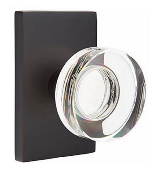 Emtek Modern Disc Glass Knobset