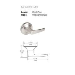 ACCENTRA (Formerly Yale) 4703LN Grade 1 Patio or Privacy Lockset