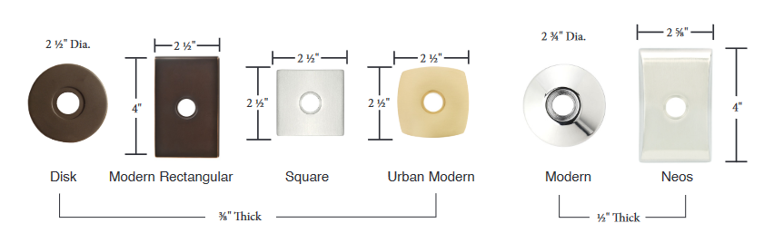 Emtek Modern Brass Aston Leverset