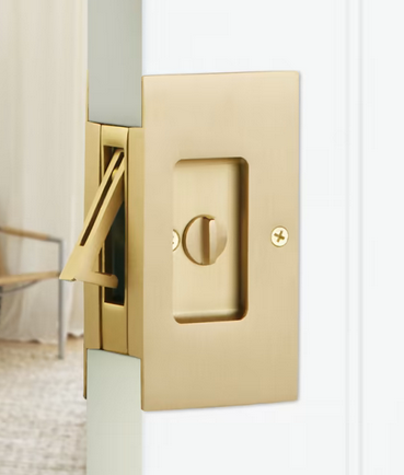 Emtek Modern Rectangular Privacy Pocket Door Lock
