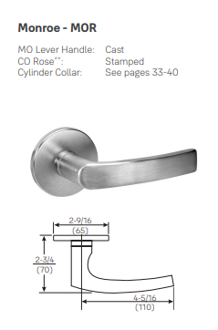 ACCENTRA (Formerly Yale) NTM617-NR NexTouch Sectional Mortise Lock w/Pushbutton Keypad - Cylinder Override -w/Thumbturn