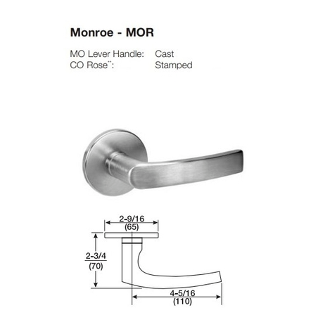 ACCENTRA 8860-2FL Grade 1 Store Door Mortise Lock