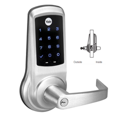 ACCENTRA NTB623-NR Grade 1 nexTouch Generation 3 Cylindrical Lock with Capacitive Touchscreen Keypad, No Deadbolt With Cylinder Override