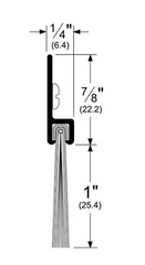 Pemko 18100CNB / 18100DNB Door Bottom Sweep w/ Nylon Brush Insert