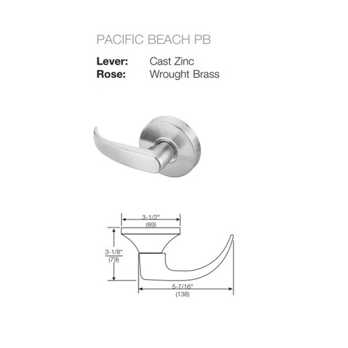 ACCENTRA (Formerly Yale) 4703LN Grade 1 Patio or Privacy Lockset