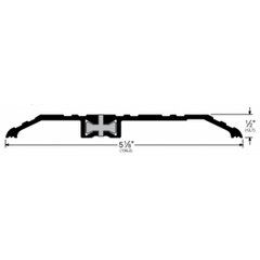 Pemko 252 x 3AFG36 Thermal Barrier Threshold - 1/2" x 5 1/8" Mill Finish Aluminum