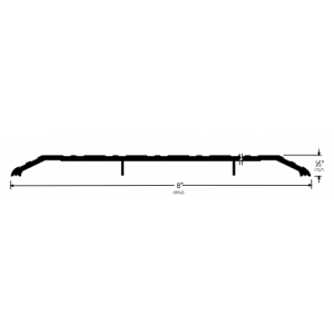 Pemko 2548 Saddle Threshold - 1/2" x 8" Mill Finish Aluminum