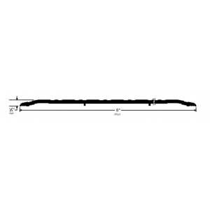 Pemko 2748A Saddle Threshold - 1/4" x 8" Mill Finish Aluminum