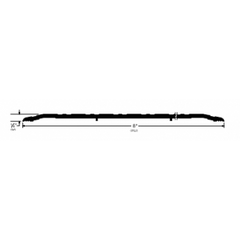 Pemko 2748A Saddle Threshold - 1/4" x 8" Mill Finish Aluminum