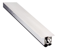 Pemko 420APKL Hollow Metal Automatic Door Bottom, PemkoPrene Insert, Mill Aluminum Finish