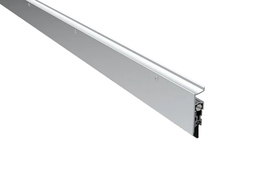 Pemko 412CRL Surface Mounted Automatic Door Bottom with Sponge Neoprene Insert, 3/4" Max Drop