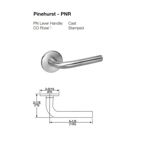 ACCENTRA (Formerly Yale) 8865FL Grade 1 Bathroom Mortise Lever Lock - Thumbturn BOTH Sides
