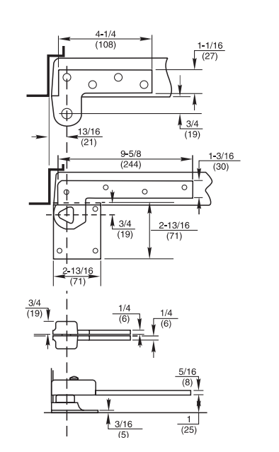 Rixson 147 Offset Hung Pivot